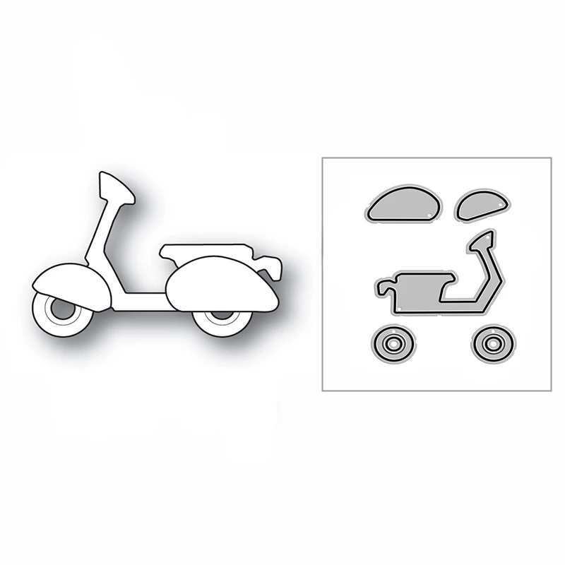 Yeni Scooter Motosiklet Oyuncak 2020 Metal Kesme Ölür DIY Scrapbooking Kağıt Dekoratif ve Kart Yapımı Kabartma Zanaat Hiçbir Damga 0