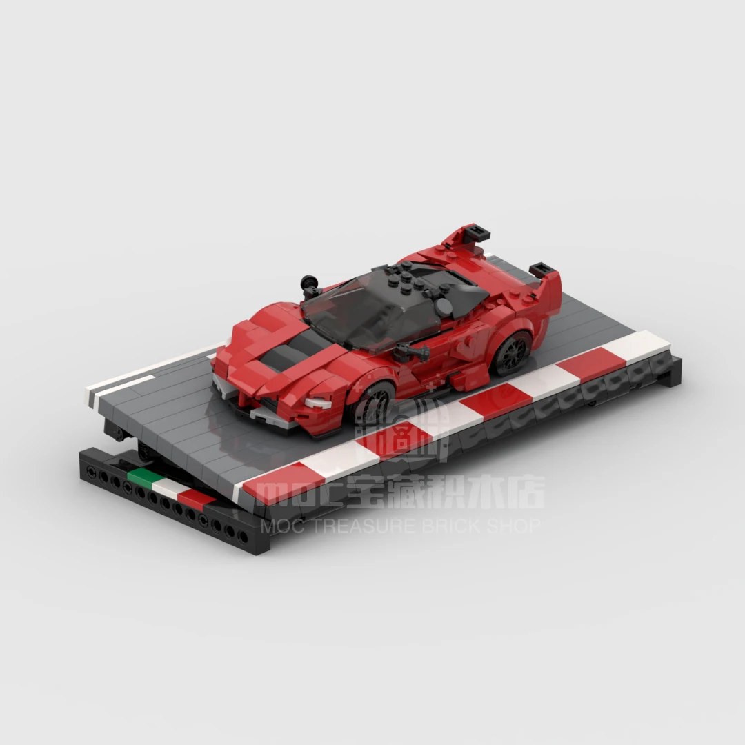 Moc-111580 Hız Şampiyonu Serisi modeli ekran park yerleri Yapı Taşları Tuğla Yaratıcı Garaj Oyuncaklar Boys için Hediyeler 0