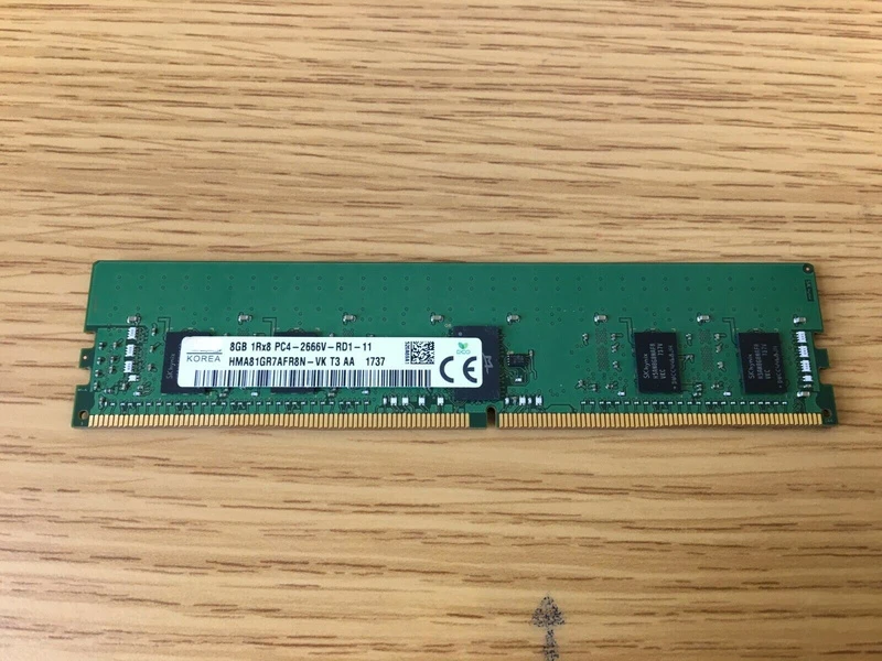 RAM HMA81GR7AFR8N-VK 8G 1RX8 PC4-2666V-R bellek çubuğu 0