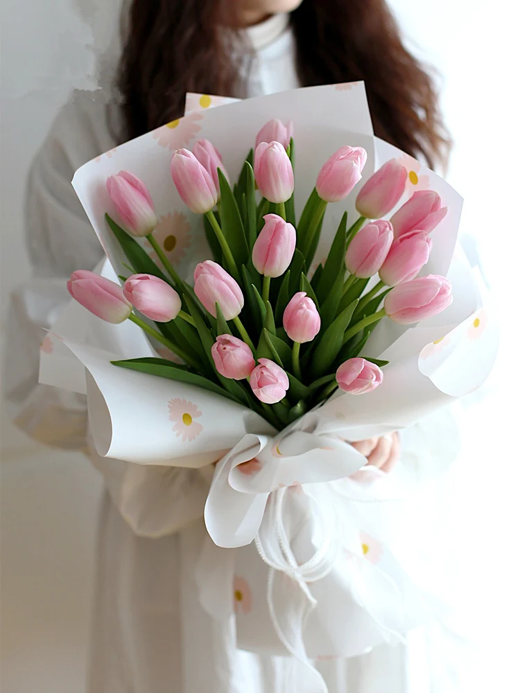 20 Adet Papatya Desen Taze Serisi Kalınlaşmak Ouya Kağıt Kore Çiçek Ambalaj Kağıdı Çiçek Malzeme 1