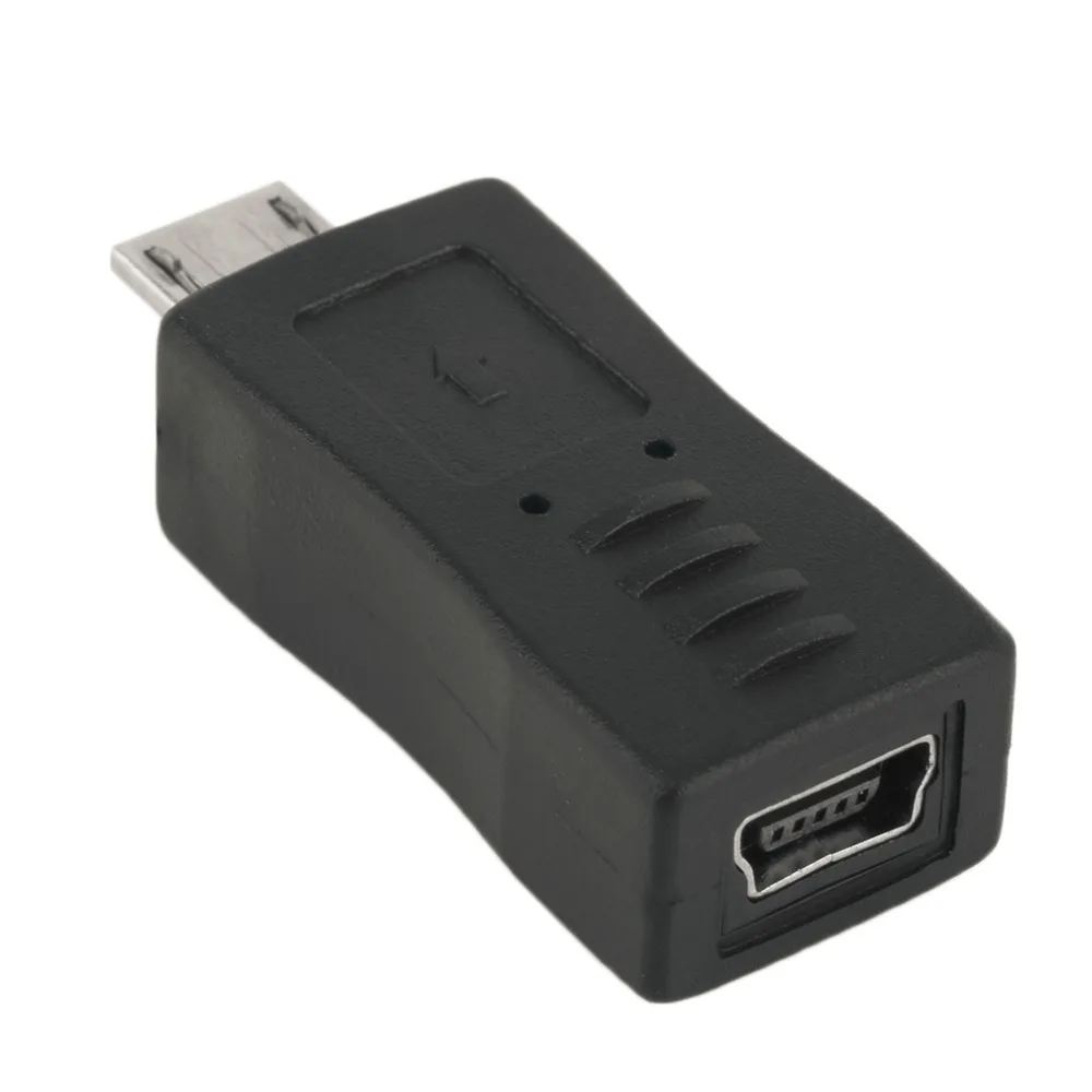 2 ADET Mikro USB Erkek Mini USB Dişi Adaptör Konnektör Dönüştürücü Adaptör Cep Telefonları için MP3 1