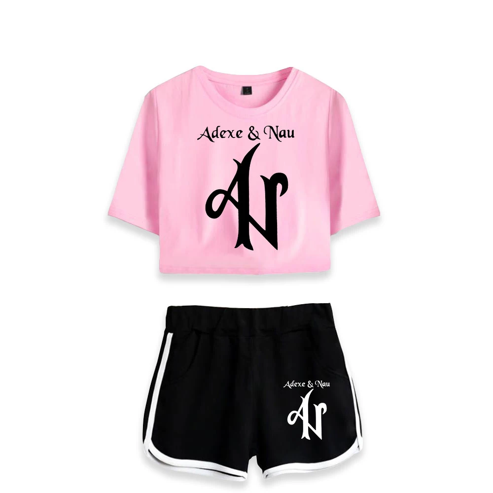 2021 Adexe ve Nau Harajuku Seti 2 Parça Kawaii Seksi Kadın Baskı Ev Takım Elbise Kızlar Casual Streetwear Yaz Pijama Grafik Baskı 1