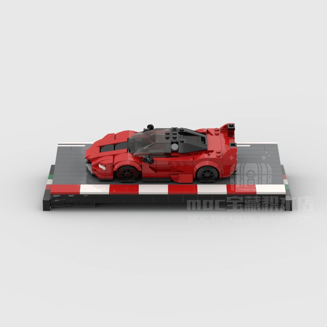 Moc-111580 Hız Şampiyonu Serisi modeli ekran park yerleri Yapı Taşları Tuğla Yaratıcı Garaj Oyuncaklar Boys için Hediyeler 1