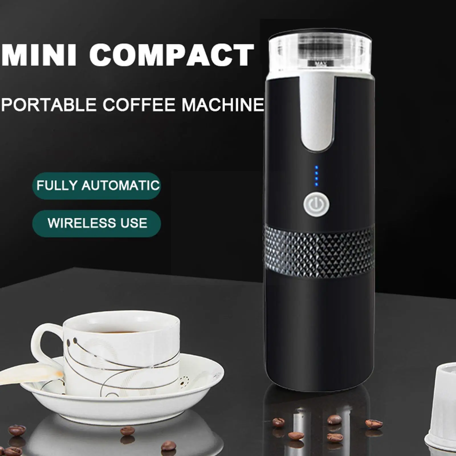 Pod ve Toz 2 İn 1 Elektrikli Espresso Kahve Makinesi Kapsül Makinesi Şarj Edilebilir Mini Taşınabilir Makinesi Kahve Kahve Nespres I2K5 1