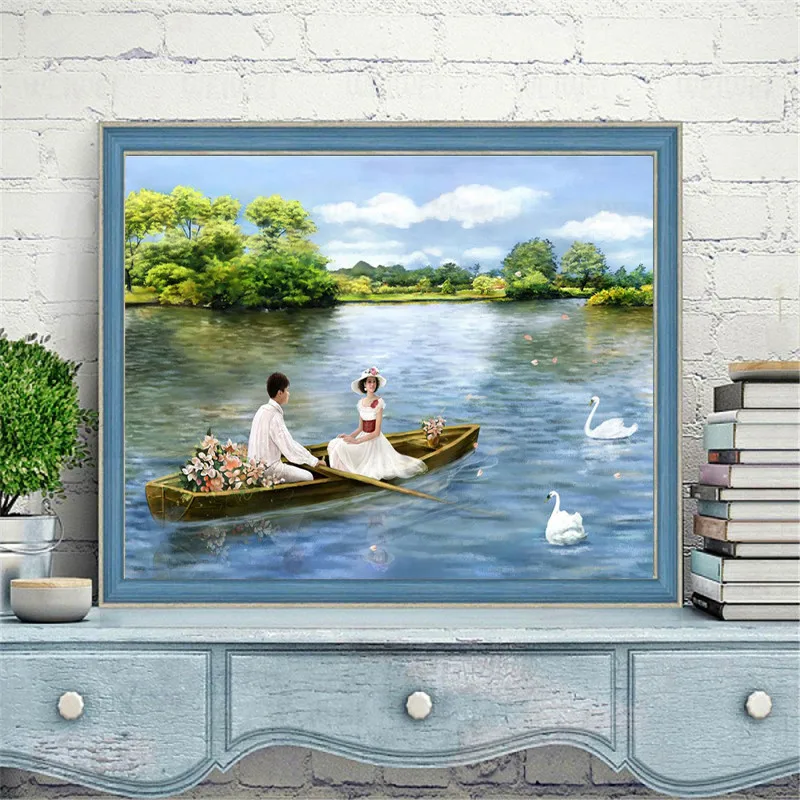 Düğün Hediyeleri Çift Elmas Boyama Yeni El Sanatları 5D Dıy Çapraz Dikiş Romantik Çift Öpücük Kucaklama Elmas Nakış Mozaik 1
