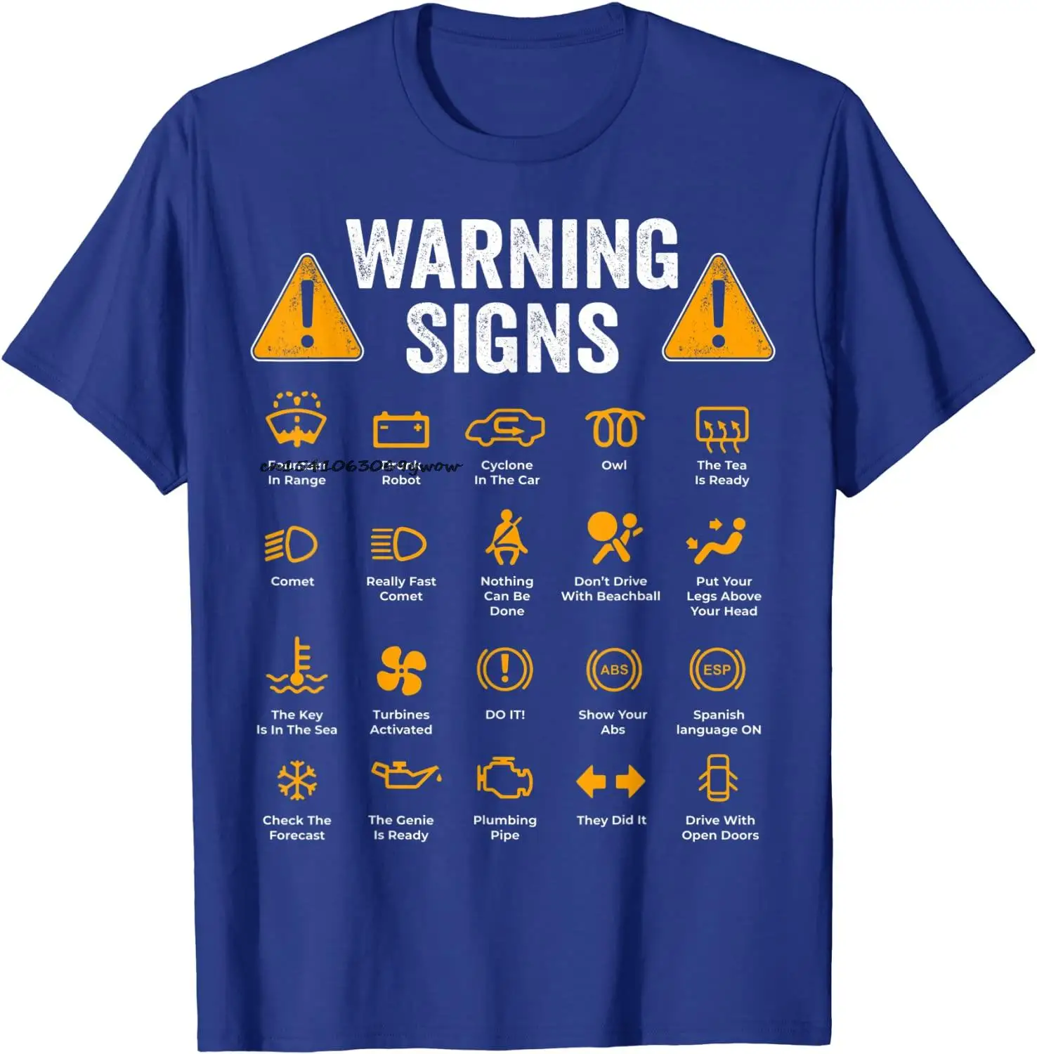 Komik Sürüş Uyarı İşaretleri 101 Oto Tamircisi Hediye Sürücü T-Shirt Moda Rahat T Shirt Pamuk Erkek Tees Tops Rahat 2