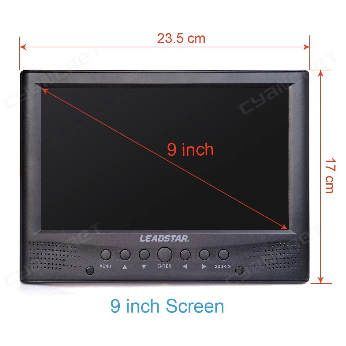 LEADSTAR DVB-T2 Taşınabilir TV ATSC tdt 9 inç Dijital ve Analog Televizyon Ön Hoparlör mini küçük Araba TV Desteği H. 265 AC3 2