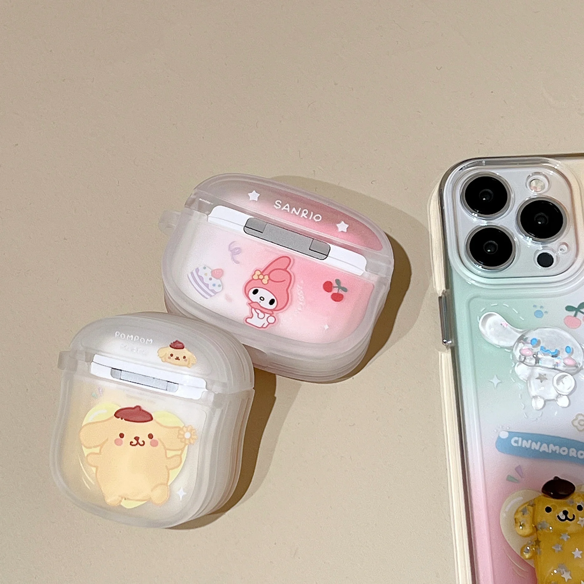Sanrio 3D Hello Kitty kuromi benim melodi cinnamoroll Kulaklık Kılıfı Apple AirPods için Hava Bakla 1 2 3 Pro Kapak Kulaklık Kutusu Çantası 2