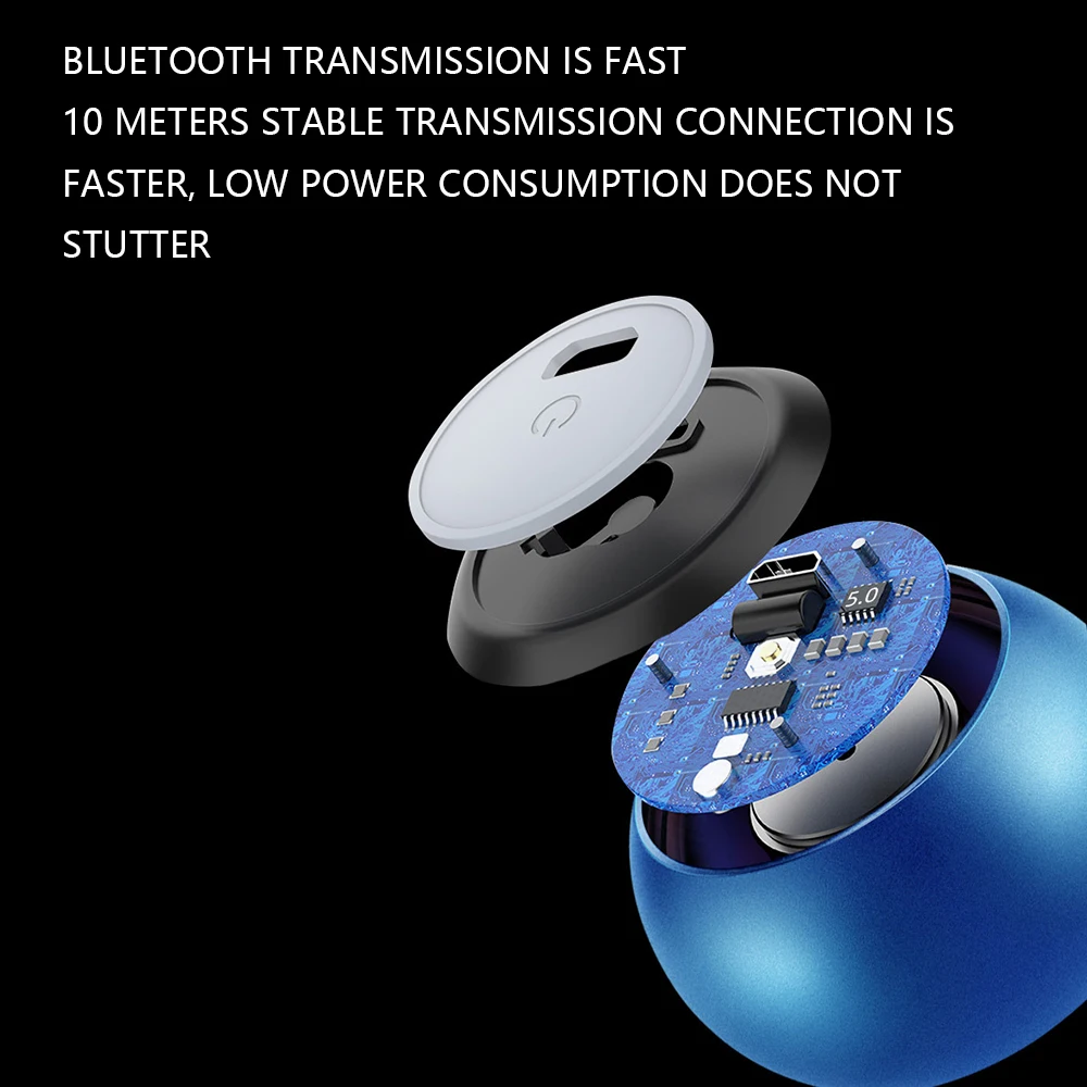 M3 Mini TWS bluetooth hoparlör Kablosuz Subwoofer Taşınabilir Spor Küçük Çelik Topu Küçük Stereo Hoparlör Android ıOS Telefon için 2