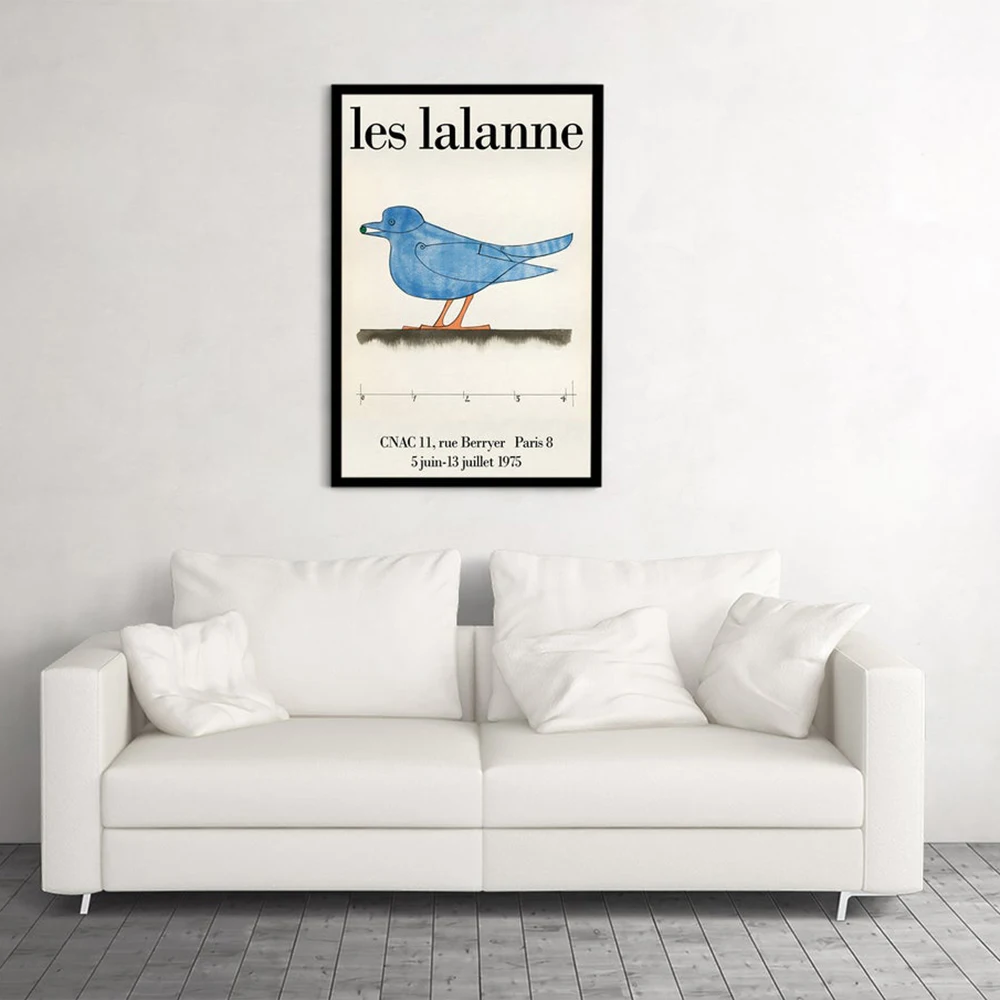 Tuval HD Baskılar Les Lalanne Posteri Duvar Sanatı Mavi Kuş Ev Dekorasyon Boyama Modüler Vintage Resimleri Için Oturma Odası Çerçeve 2