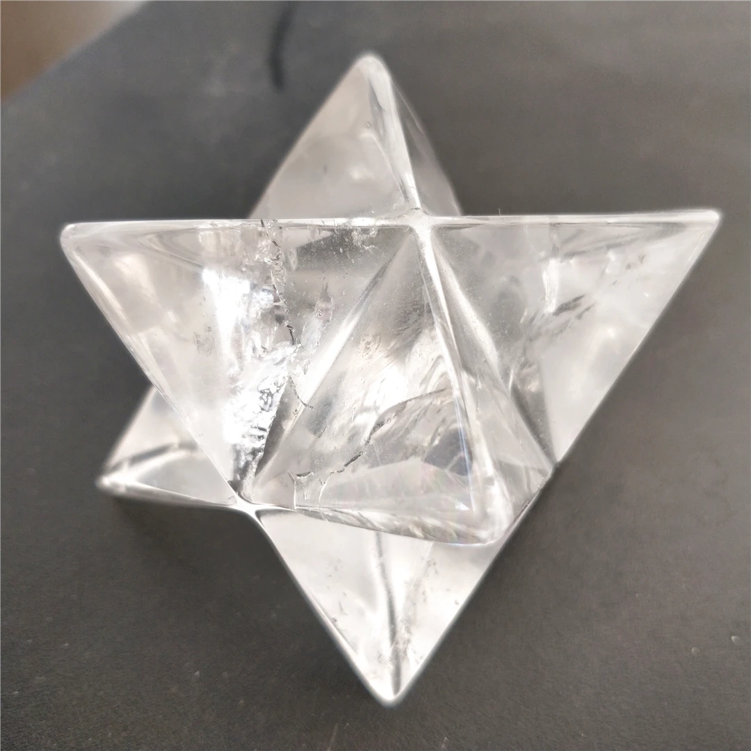 Doğal Temizle Kristal Merkaba Sarkaç Kristal Taşlar Merkaba Yıldız Enerji Mineraller Takı Şifa Dekorasyon 2