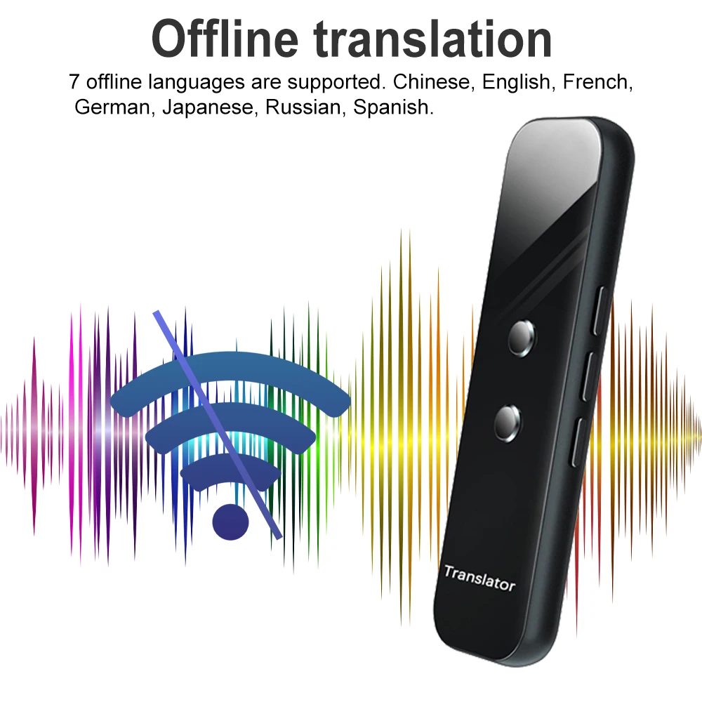 YENİ G6 Anında Sesli Çevirmenler Mini Taşınabilir Akıllı Tercümanlar Gerçek Zamanlı Ses 137 Dil Kablosuz Seyahat İçin 3