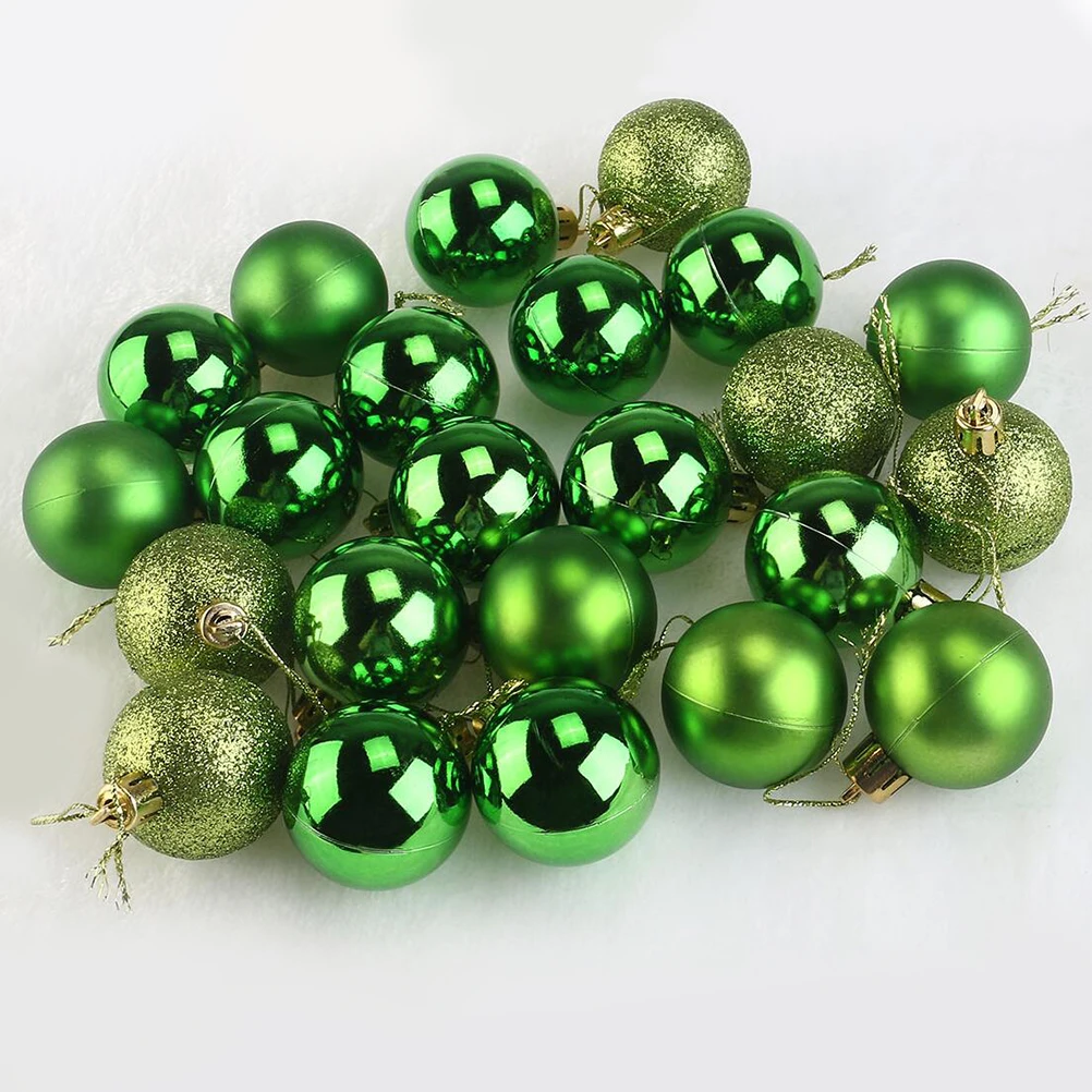 12 adet Yeşil Yılbaşı Topu askı süsleri Kolye Yılbaşı Ağacı Glitter Topu Noel Ev Tatil Parti Dekorasyon için 3