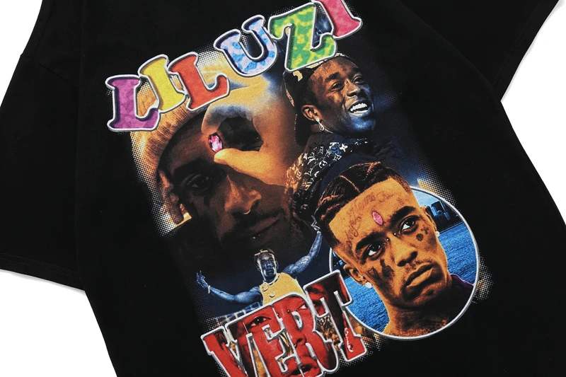 Büyük boy T Shirt Streetwear Hip Hop Vintage Rapçi Grafik Mektup Baskı Punk Rock Gotik Tişörtleri Harajuku 2022 Kısa Kollu Tee 3