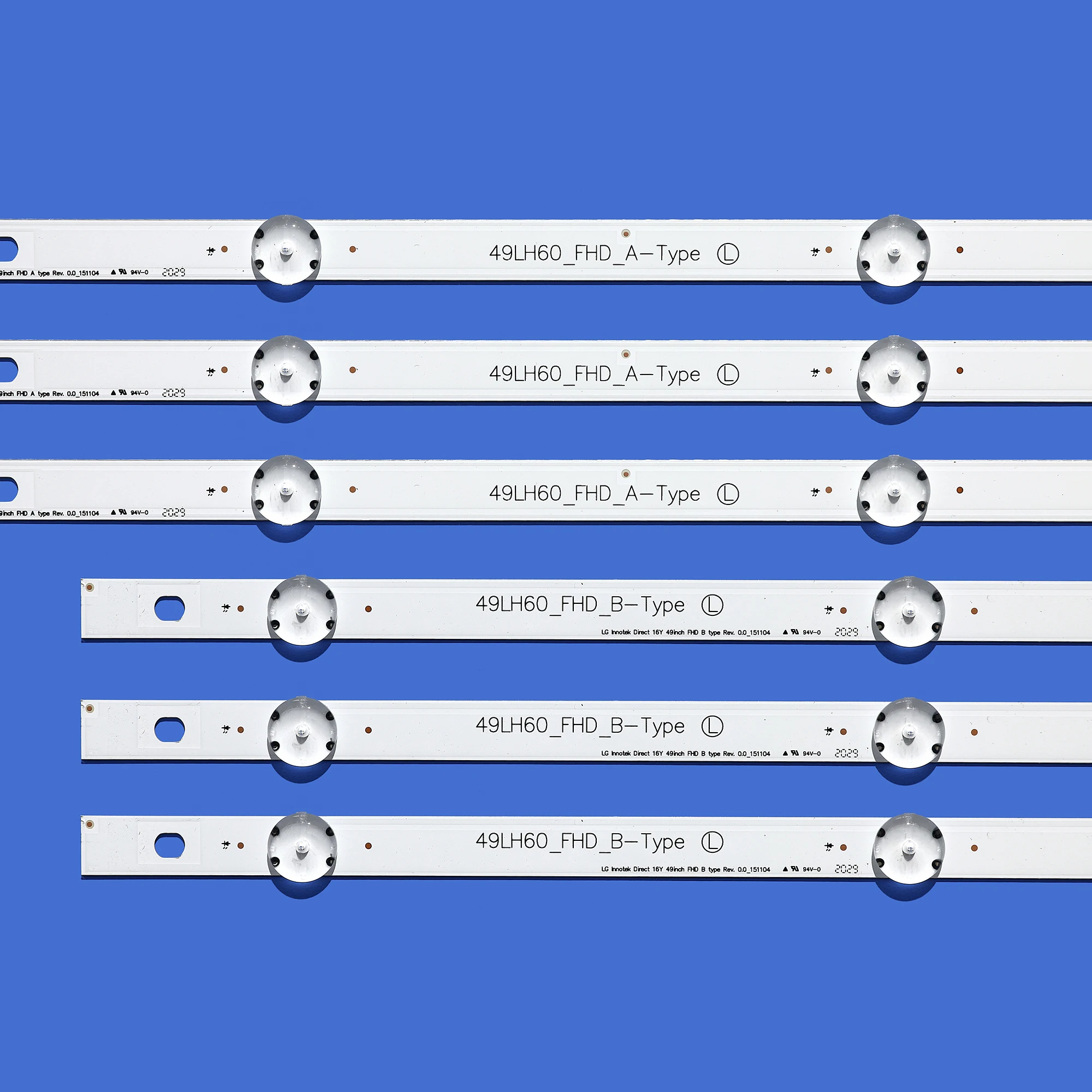 8 adet / Kit LED şeritler 49 TV 49LH604 49LH604V SAMSUNG HC490DUN ABRR1 211X 49LH60 FHD A Tipi 49LH60 FHD B Tipi 3