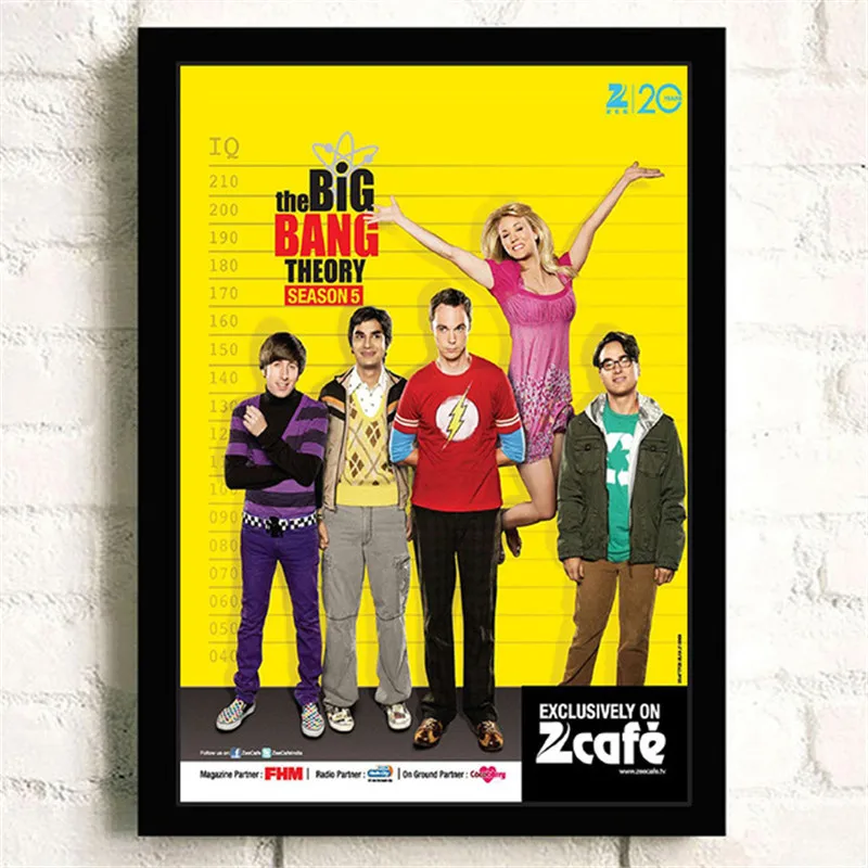 Big Bang Teorisi TV Film Kaliteli Duvar Sanatı Ev Dekor Tuval Boyama Sanatı Nordic Dekorasyon Otel Bar Cafe Oturma Odası Posteri 3