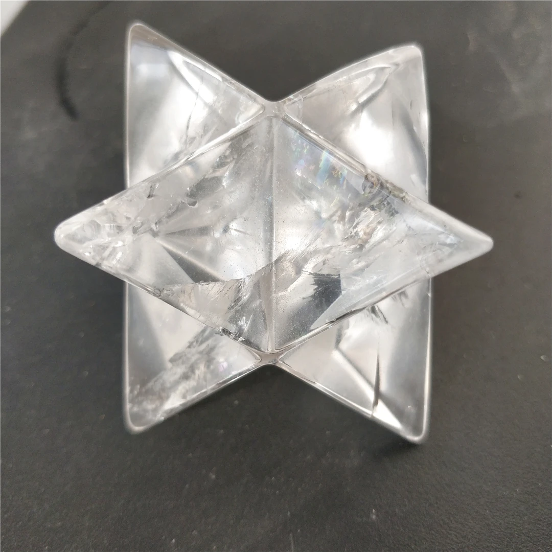 Doğal Temizle Kristal Merkaba Sarkaç Kristal Taşlar Merkaba Yıldız Enerji Mineraller Takı Şifa Dekorasyon 3