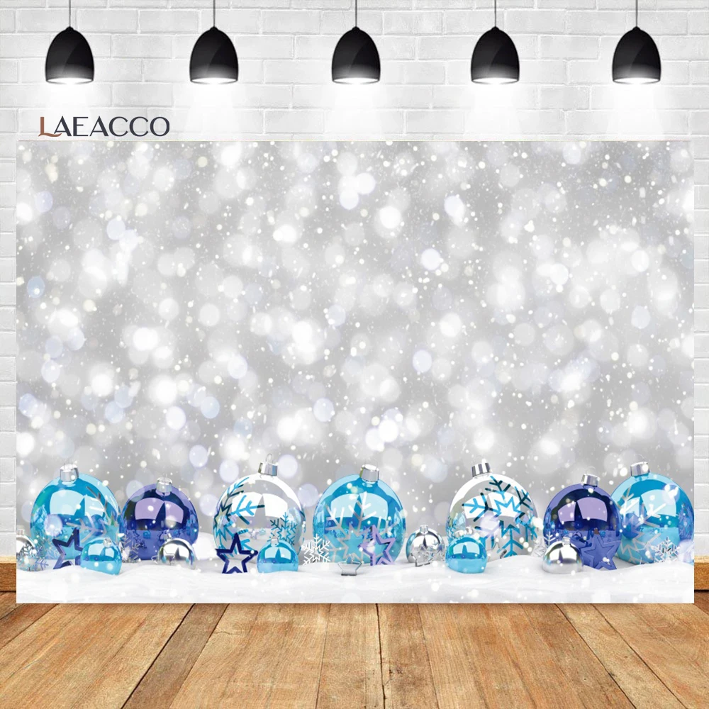 Laeacco Kış Kar Taneleri Yıldız Mavi Dondurulmuş Odası Dekorasyon Doğum Günü Zemin Fotoğraf Fotoğraf Arka Plan Fotoğraf Stüdyosu Için 4