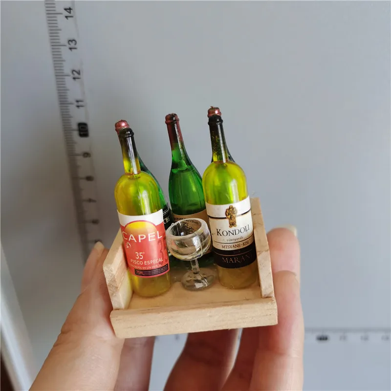 Simüle yiyecek kutusu Japonya Kore Suşi Gıda buzdolabı mıknatısı Silikon Manyetik Etiket Ahşap Mini Kırmızı Şarap Süsler mutfak dekoru 5