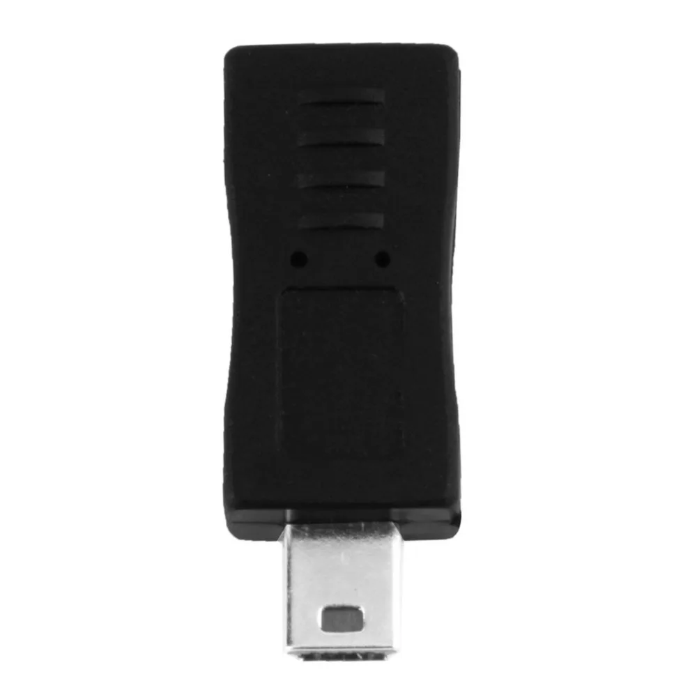 2 ADET Mikro USB Erkek Mini USB Dişi Adaptör Konnektör Dönüştürücü Adaptör Cep Telefonları için MP3 5