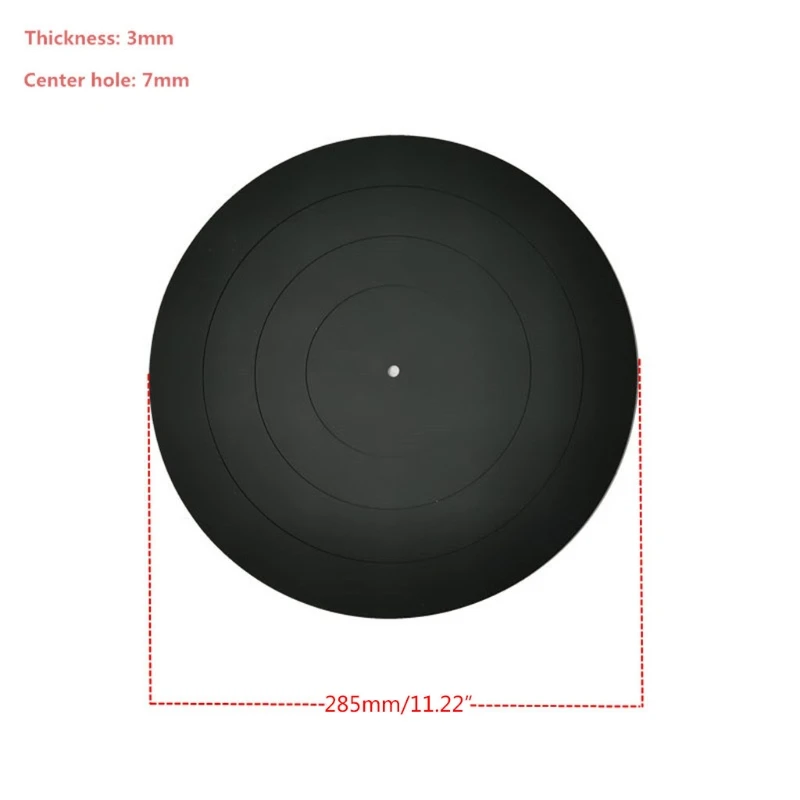 Faydalı Anti-titreşim Silikon kauçuk ped LP Nemli Yerleşimler Mat Fonograf Pikap 5