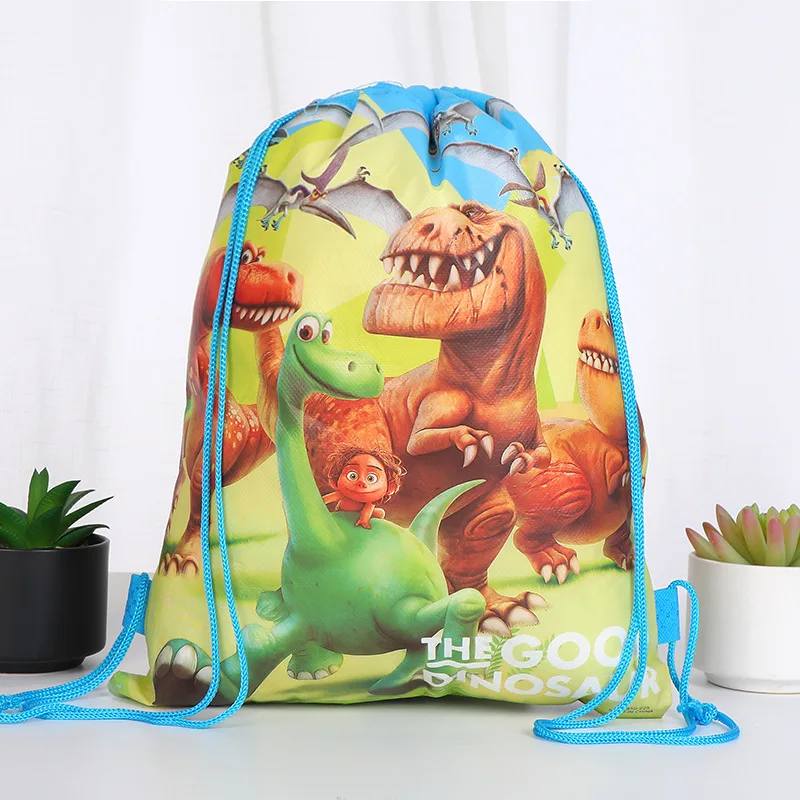 7 adet Dinozor Parti Malzemeleri Favor İpli Çanta Çocuk Doğum Günü Erkek ve Kız Dino sırt Çantası Dinozor Oyuncak saklama çantası 5