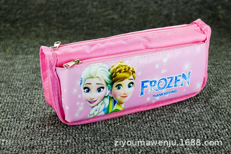 Disney Dondurulmuş büyük kapasiteli çift katmanlı karikatür kalem kutusu kırtasiye malzemesi saklama çantası şeker renk anime okul malzemeleri hediyeler 5
