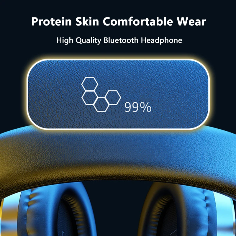 Alüminyum Alaşım Bluetooth Kulaklık HIFI Bas kablosuz kulaklık Oyun Kulaklık desteği TF 3.5 mm AUX jack ile laptop için PS4 5