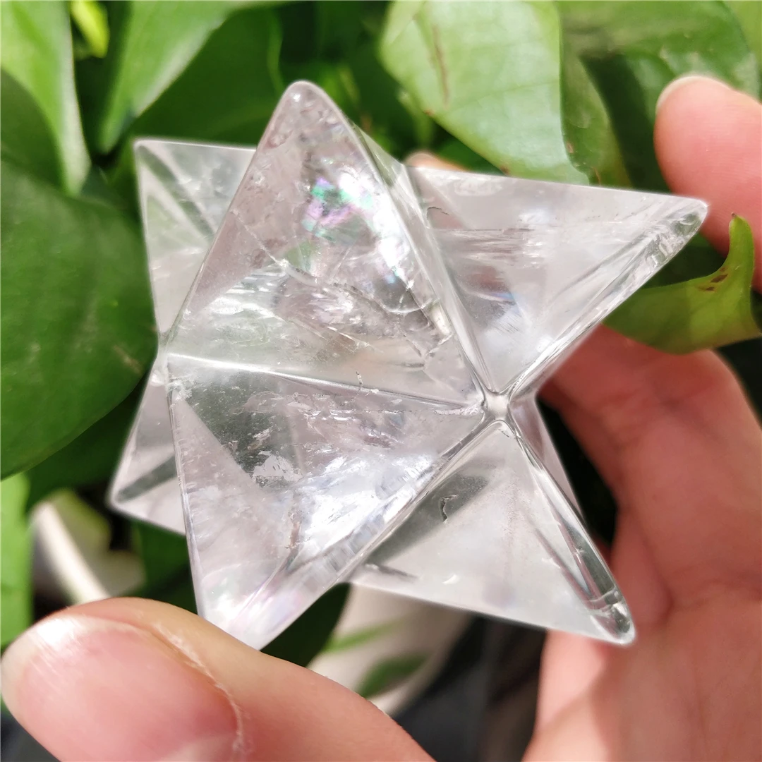 Doğal Temizle Kristal Merkaba Sarkaç Kristal Taşlar Merkaba Yıldız Enerji Mineraller Takı Şifa Dekorasyon 5