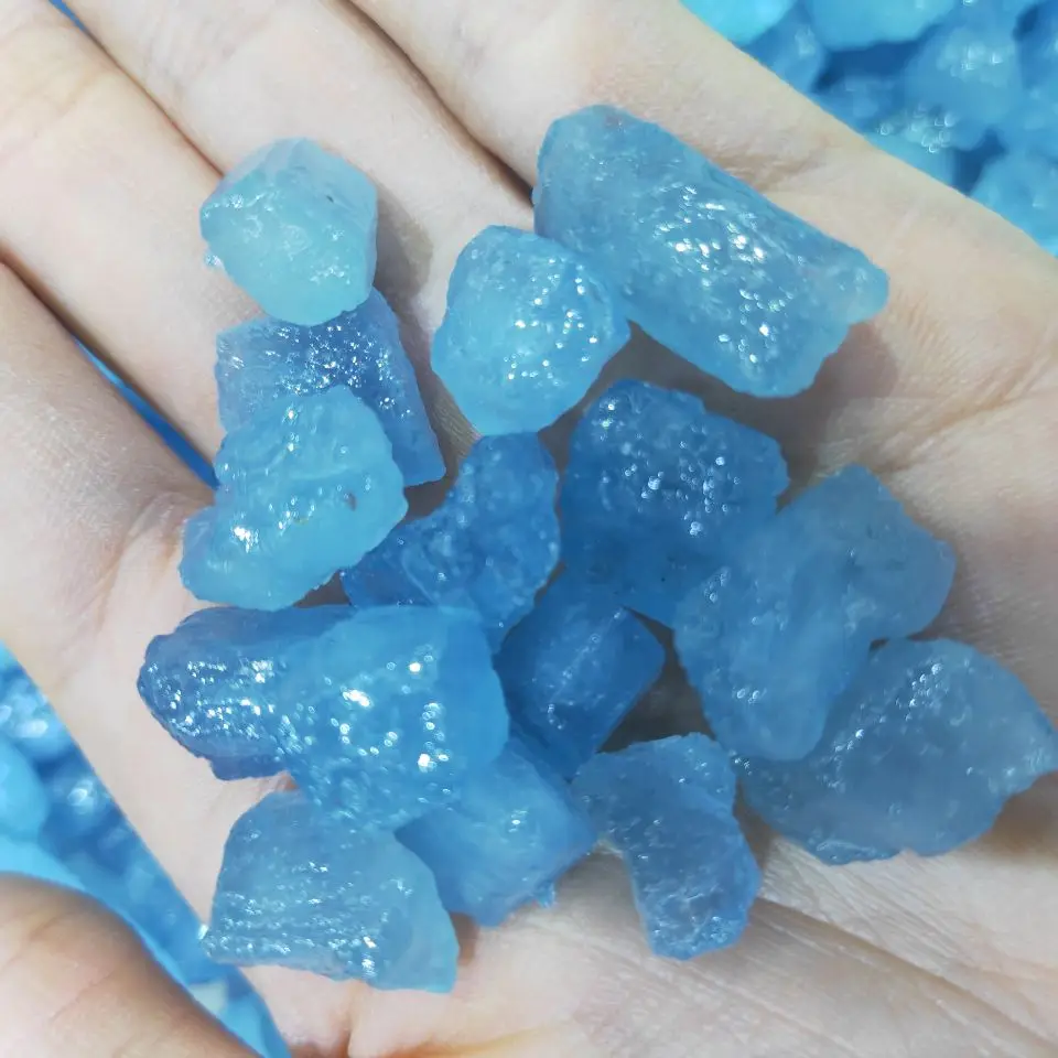 Doğal akuamarin ham taşlar marka takı orijinal taşlar mavi mücevher üst mineral kristal Reiki şifa kuvars kristal specime 5
