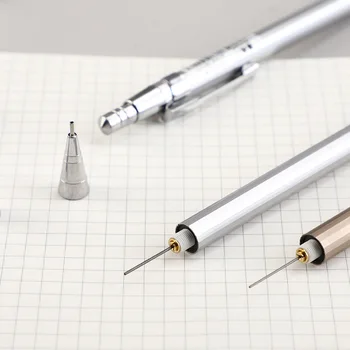 0.5 mm/0.7 mm Metal Mekanik Kurşun Kalem Kurşun Dolum Otomatik Grafit Kalemler Okul Öğrenci Yazma Sanat Malzemeleri Kırtasiye