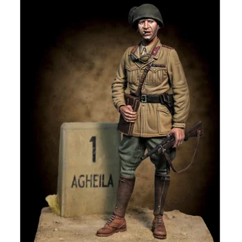1/24 Reçine Karakter Tam Vücut Modeli Askeri ikinci Dünya Savaşı Asker Memuru Puro GK Heykeli Demonte Boyasız Ücretsiz Kargo