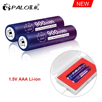 1.5 V AAA Li-İon Şarj Edilebilir Lityum Pil aaa 3A AAA li-ion piller 900mwh ve USB şarj aleti