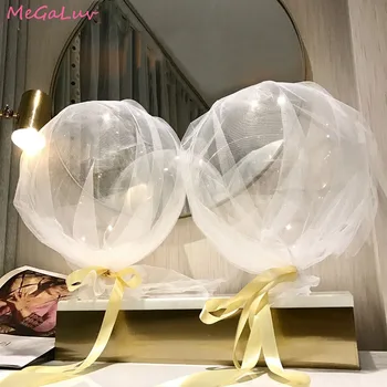 1. 6x2m Şeffaf Balonlar Tül İplik file rulo Tutu İplik Düğün Gelin duş dekorasyonu Doğum Günü Bebek Duş Parti iyilik