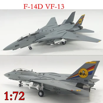 1: 72 Abd F-14D vf-31 Bomba kedi filosu Avcı modeli Statik simülasyon bitmiş ürün 7194 Değişken süpürüldü kanat
