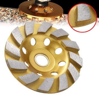 1 ADET 100mm Segment çanak taşlama diski Elmas Kase Taşlama beton öğütücü Disk Granit Taş Aşındırıcı Aletler