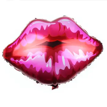 1 adet/grup 75*75cm dudak helyum balonları aşk globos gül kırmızı dudak balon sevgililer Günü için öp beni folyo balon düğün dekor