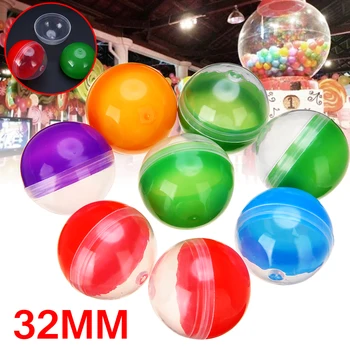 10 adet / takım Renkli Plastik otomat Oyuncak Kapsül Boş Yuvarlak Oyuncak Kapsül Mix Renk 1.2 