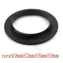 10 Adet Yeni Ters Halka Makro Ters Lens Adaptörü Halka NEX- 49 -52-55-58-62-67-72-77MM İçinsony E NEX NEX-3 NEX-5 NEX-7 NEX-5N