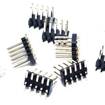 100 adet 2x5 P 10 Pin 1.27 mm Erkek PCB Başlığı Çift sıralı Düz PCB SMT erkek Pin Başlıkları altın flaş Rohs kurşunsuz