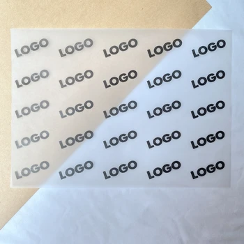 100 adet / grup El Yapımı Sabun Ambalaj Kağıdı Saydam Balmumu Kağıt Özel Doku Kağıt Hediye Ambalaj Kağıdı Özelleştirilmiş Logo