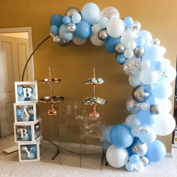 100 adet Lateks Altın Beyaz Balon Kemer Erkek Kız Bebek Duş konfeti balonları Düğün Gelin Doğum Günü Partisi DIY Dekorasyon