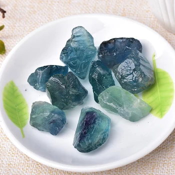 100g Doğal Mavi florit Kristal Taş Şifa Kuvars Mineral enerji taşı Florit Süsler Kaya mineral örneği DIY hediye
