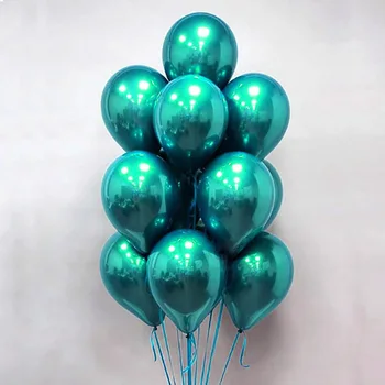12 adet 10/12 inç Teal Mavi Lateks Balonlar Düğün Süslemeleri Doğum Günü Partisi Balon Yıldönümü Parti Malzemeleri Helyum Balon
