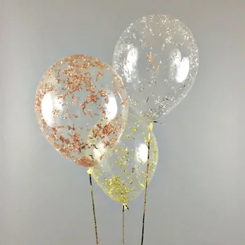 15 adet Metalik konfeti balonları Glitter Altın Gül Pembe Gümüş Yeni Yıl Arifesi NYE parti Bekarlığa Veda Düğün Gelin Duş