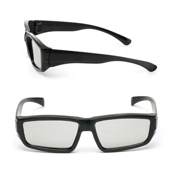 2 ADET Katlanabilir Kol Tasarım Polarize Pasif 3D Gözlük RealD Sinemalar Sahne 3D Sinema Sistemi Yetişkin için