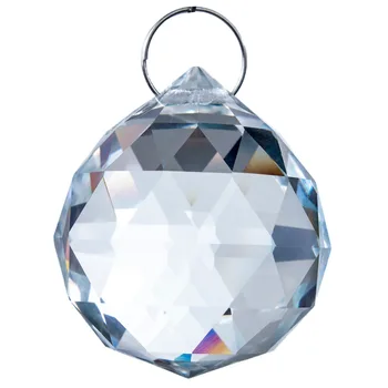 20-50mm Faceted cam küre Prizma Avize Kristal Parçaları Asılı sarkıt aydınlatma Topu Suncatcher Düğün Noel Ev Dekor