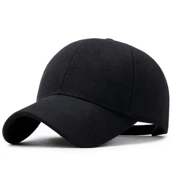 2019 yeni kış soğuk düz renk earmuffs kap rüzgar geçirmez soğuk beyzbol şapkaları erkek açık sıcak şapka moda spor kapaklar