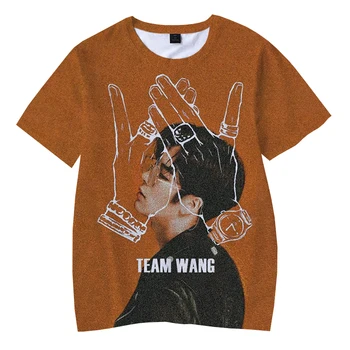 2021 Yeni Jackson Wang 3d Baskı T-shirt Unisex Yuvarlak Boyun Rahat Kazak Kpop GOT7 Erkekler Kadınlar Moda Büyük Boy Tee