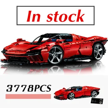 2022 Yeni 3778 ADET Teknik Ferraried Daytona SP3 Supercar FİT 42143 Modeli yapı blok oyuncaklar Erkek Kız doğum günü hediyesi